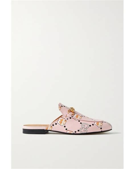 gucci princetown loafer pink|princetown horsebit detailed leather slippers.